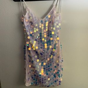 Lulus Iridescent Party Dress
